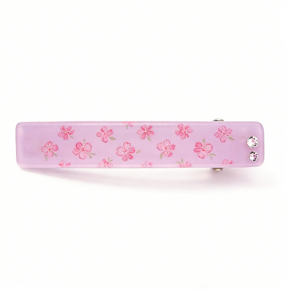 Light Lavender Matte Ditsy Sakura Hair Barrette