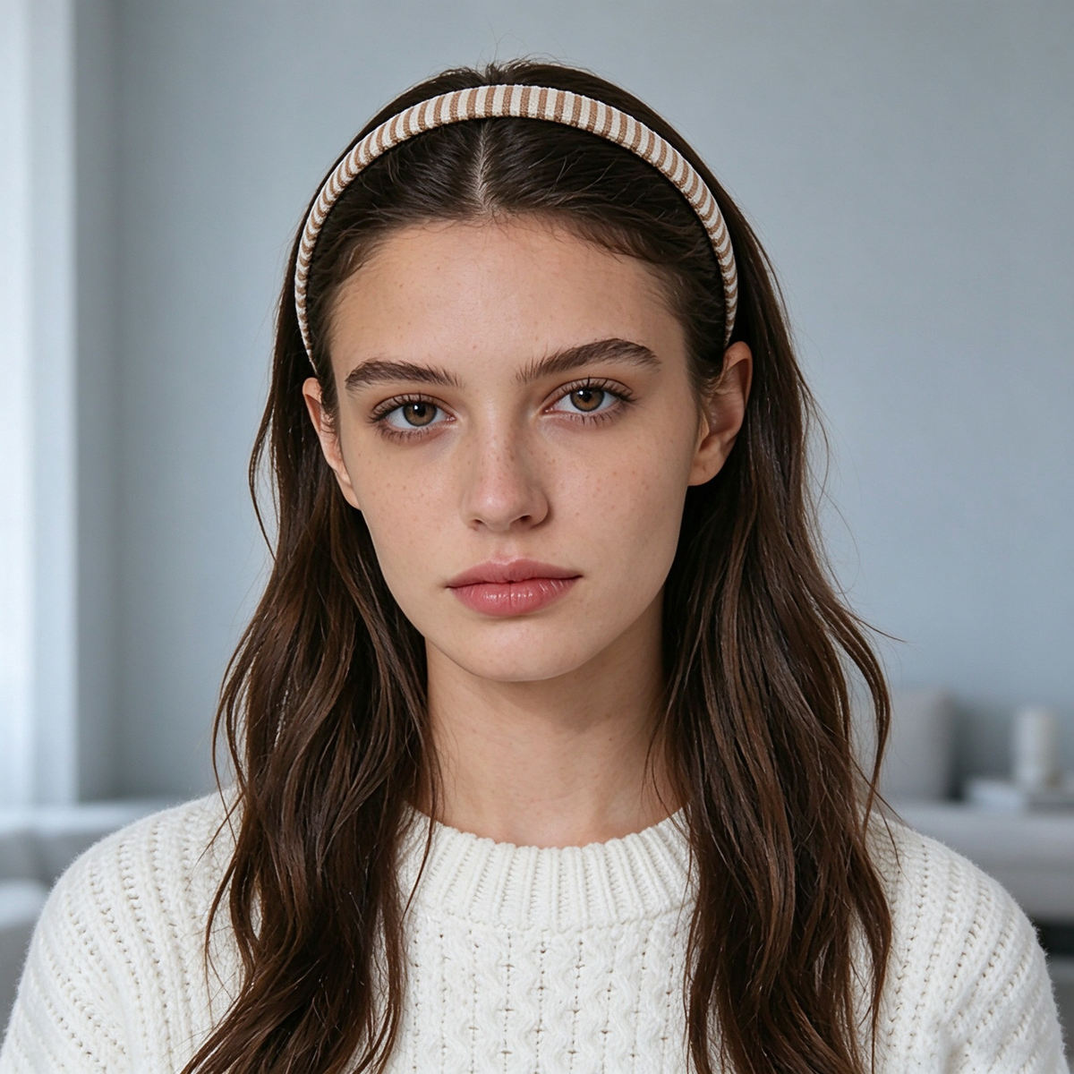 3 MM Natural Leather Hair Band