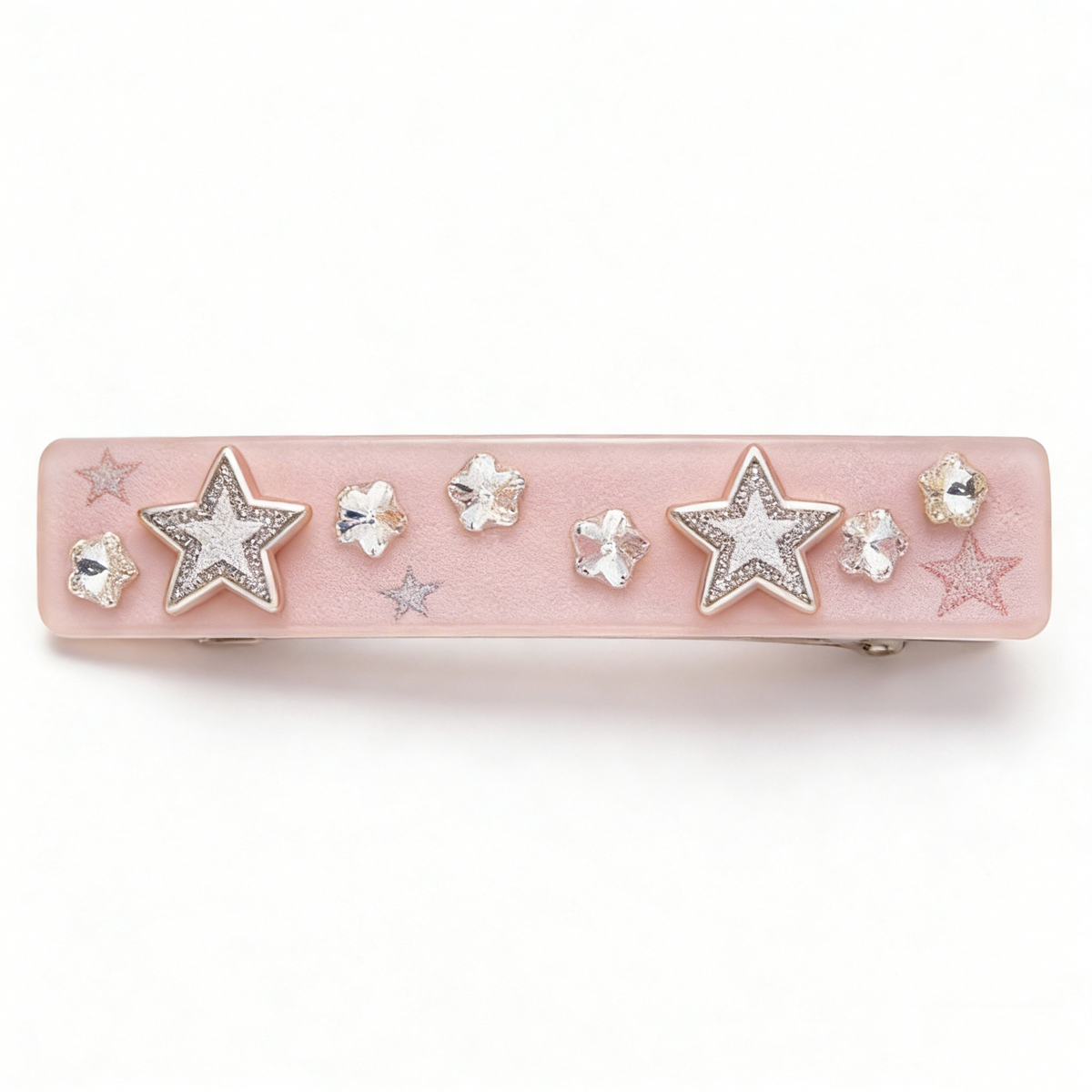 Blush Pink Matte Star Hair Barrette